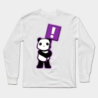 Politics Panda - Exclamation mark Long Sleeve T-Shirt